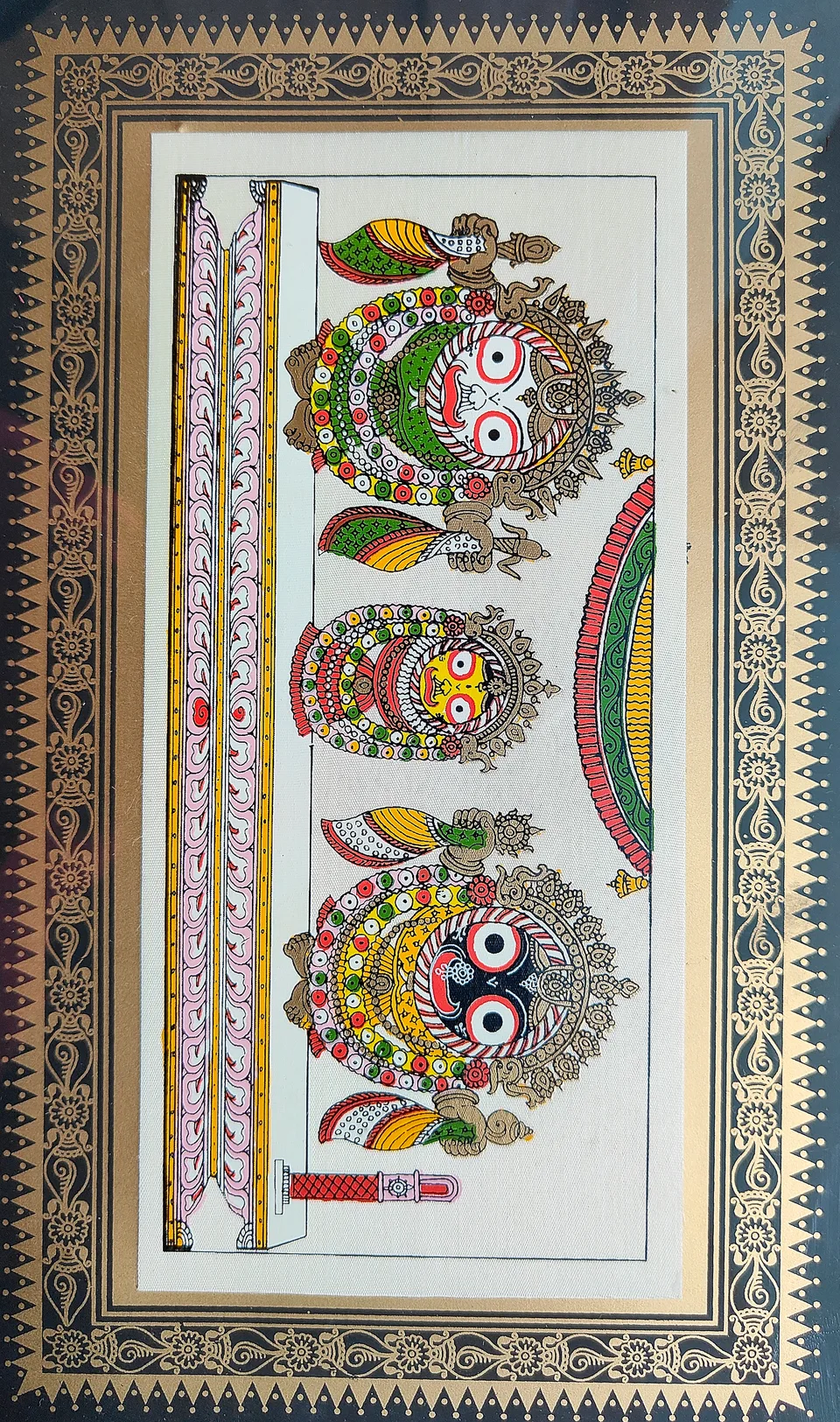 Pattachitra painting of Jagannath from Raghurajpur, an editorial reference